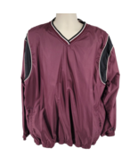 Rawlings Windbreaker Pullover Baseball Jacket Size 2XL Red Black - £14.92 GBP