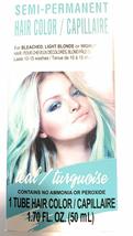 Semi - Permanent Hair Color, Teal Turquoise, 1 Tube 1.7 fl oz. - £7.88 GBP