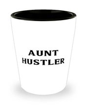 Funny Aunt, Aunt Hustler, Mother&#39;s Day Shot Glass For Aunt - £7.91 GBP
