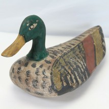 Vintage Hand Made Mallard Duck Decoy 13.5&quot; L x 7 3/4&quot; H x 6 1/2&quot; W - $88.19