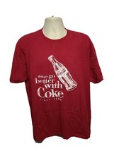Things Go Better with Coke Coca Cola Adult Burgundy 2XL TShirt - $17.82