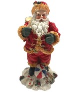 Santa Claus with Toy Sack Resin Figurine 5 In Gerson Intl Christmas Home... - £11.73 GBP