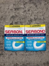 2 PACK Original SEABOND 15 Lowers Denture Adhesive SEALS Strong Holding ... - $15.99