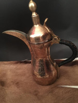 antique islamic Carved Original Rslan Handmade Arabic Coffee Pot Dallah - £486.42 GBP