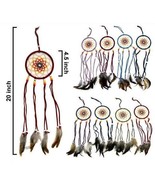 6 DREAM CATCHER W COLOR BEADS dreamcatcher bead art wall mirror hanging ... - €20,47 EUR