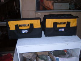 Dewalt two large tool bags. New from tool kits. apx. 19&quot; x 11&quot; x 12&quot; w/ ... - $54.28