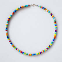 Multicolored Beaded Choker - $186.21 MXN