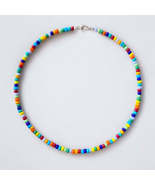 Multicolored Beaded Choker - $186.21 MXN