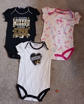 Missouri Tigers Girls  6 - 9 Months 1 Piece Baby Infant Shirt Set New Se... - £9.49 GBP