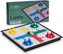 Ludo Magnetic Folding Travel Board Game Set 9.8 Inches Portable Classic Strategy - £26.19 GBP