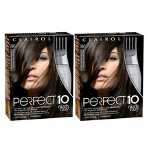 2-Pack New Clairol Nice&#39;n Easy Perfect 10 Permanent Hair Dye 5A Medium A... - £27.73 GBP