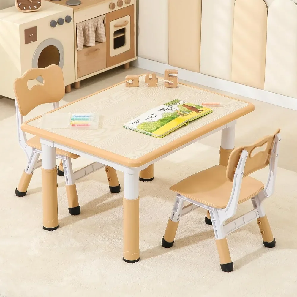 Toddler Table and 2 Chairs Kids Table and Chair Set Furniture for Children - £130.13 GBP
