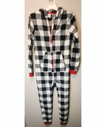 Cat &amp; Jack Fleece Pajama Boys Buffalo Plaid Red/Black/White Size 14 XL - $237.89 MXN