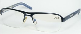 TRIPLE X Stockholm I2-02 col.4 Bleu Lunettes Métal Cadre 56-17-140mm - £61.75 GBP