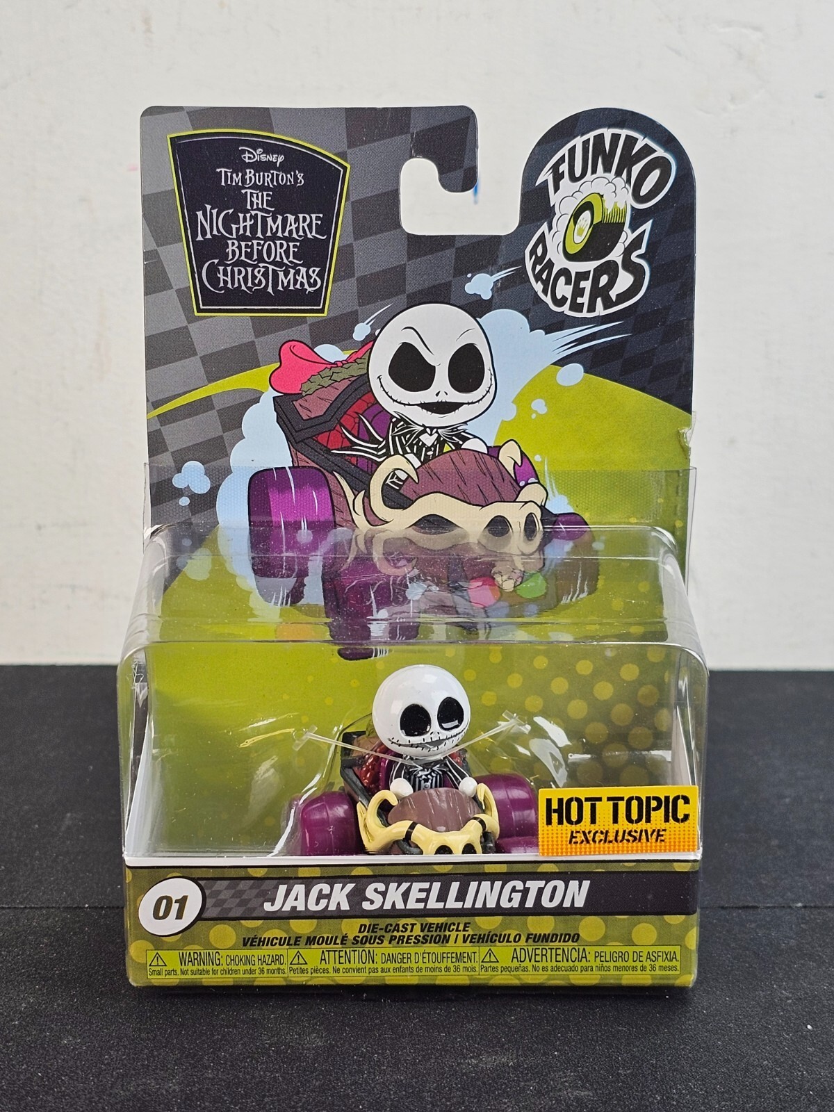 Funko Racers: Jack Skellington 01 Die Cast Vehicle HOT TOPIC EXCLUSIVE - $12.82