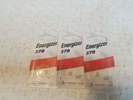 3 Original Energizer 379 Button Cell Watch Battery Batteries NEW! Exp. 0... - £7.10 GBP