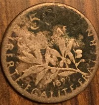 1899 France Silver 50 Centimes Semeuse Coin - £3.05 GBP