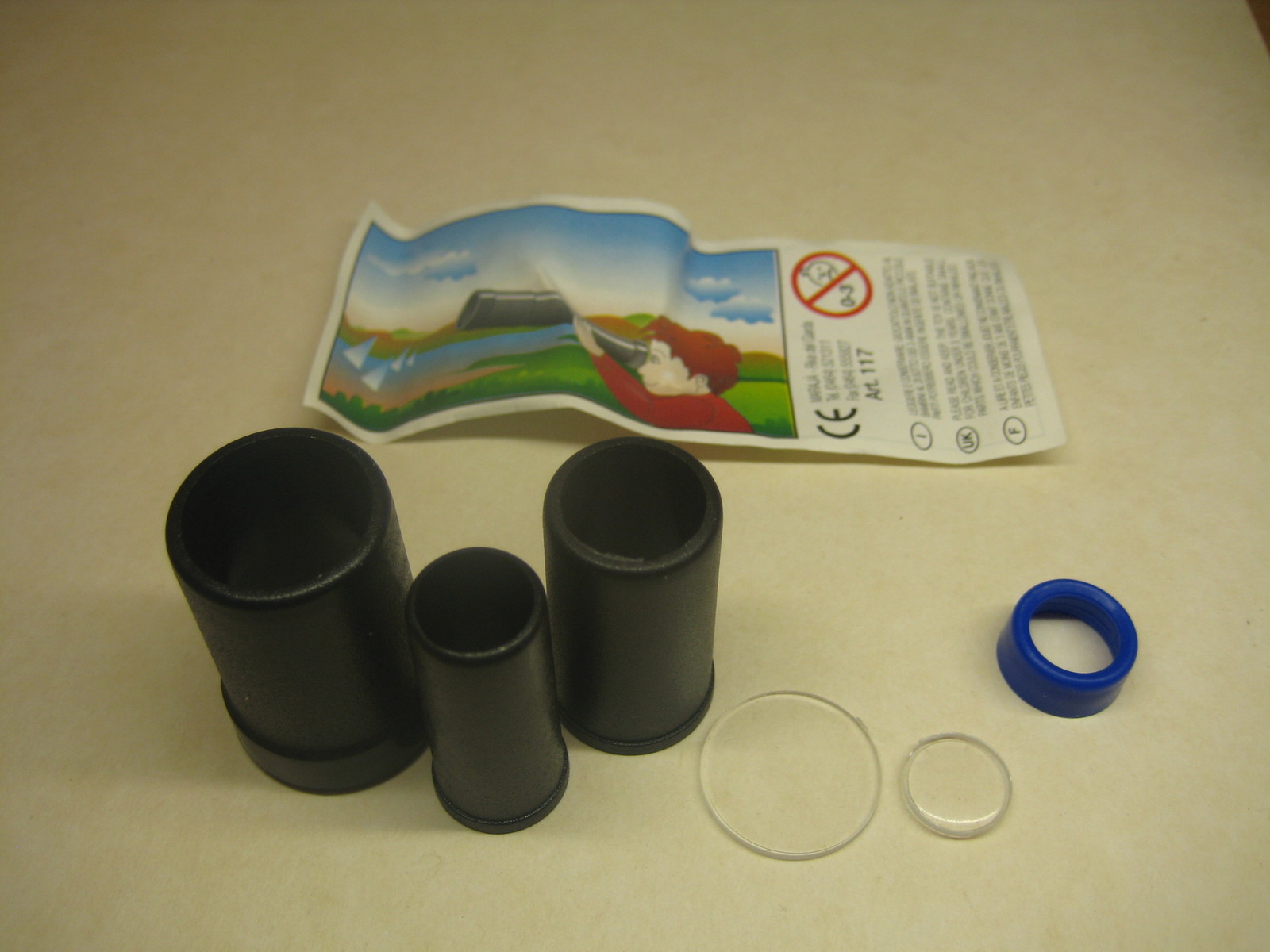 Maraja - Art 117 Spyglass - black + paper - Surprise egg - $1.50