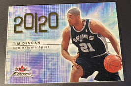 Tim Duncan 2000-01 Fleer Focus 20/20 #225 San Antonio Spurs NBA HOF - £3.15 GBP