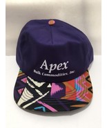 Vtg. Apex Bulk Commodities Snapback Truckers Trucking Deadstock NWOT San... - $47.49