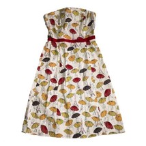 Studio Y strapless umbrella Eiffel Tower Print dress size 9 Empire Waist - $12.60