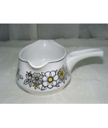 Vintage Noritake Progression 9029 Tressa Black Yellow Flower Gravy Boat - $666.82 MXN