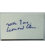 Leonard Cohen (d. 2016) Signed Autographed Vintage 3x5 Index Card - Life... - €129,81 EUR Leonard Cohen (d. 2016) Signed Autographed Vintage 3x5 Index Card - Life... - €129,81 EUR
