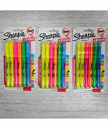 SHARPIE Highlighters Smear Guard Narrow Chisel Neon Assorted Colors 3 PA... - $336.54 MXN