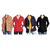 NWT Old Navy Women&#39;s Classic Wool-Blend Peacoats Coat Winter Jacket 4 Color S-L - £54.98 GBP