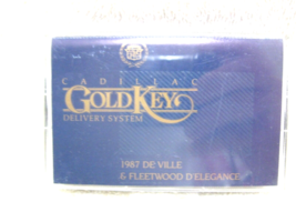 Vintage Collectible CADILLAC GOLD KEY DELIVERY SYSTEM 1987 DeVille &amp; Fle... - $19.95