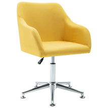 vidaXL Office Chair Yellow Polyester, Plywood, Steel Adjustable - $2,404.36 MXN
