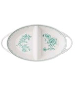 Pioneer Woman ~ Stoneware ~ AGATHA GREEN ~ 6.85&quot; x 13.15&quot; Divided Servin... - $49.39 CAD