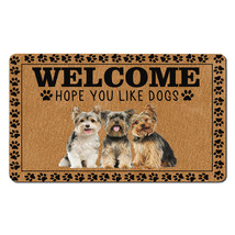 Funny Yorkshire Terrier Dogs Lover Doormat Hope You Like Dog Welcome Mat... - £31.12 GBP