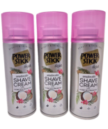 3x P.Stick Shave Cream WOMEN&#39;S w/ Coconut oil &amp; Shea Butter Sensitive Sk... - $38.01 CAD