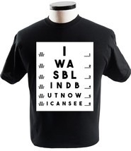 I Was Blind But Now I Can See Funny Christian Bible T Shirt Religion T-S... - £13.55 GBP+