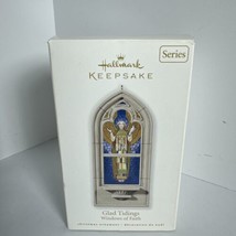 2010 Hallmark Keepsake Glad Tidings 1st In Windows of Faith Ornament Series - $12.86