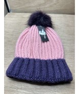 MARCUS ADLER Starburst Pom Pom Hat NWT Rose and Purple soft and adorable... - £11.68 GBP