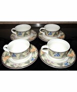 Mikasa Intaglio GARDEN HARVEST 8 Piece Coffee Cup &amp; Saucer Set CAC29 - £35.39 GBP