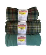 Fleece Fabric Lot Polyester Sewing Crafts Toys Dolls Stretch Green Plaid - $238.21 MXN