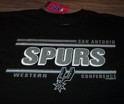 San Antonio Spurs Nba Basketball T-Shirt Mens Large New w/ Tag Black - £15.57 GBP