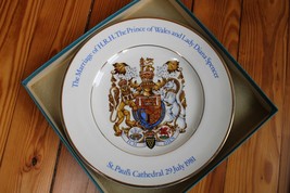 St Pauls Cathedral Royal Wedding Diana Spencer Prince Wales 10&quot; Plate Wood Sons - £18.26 GBP