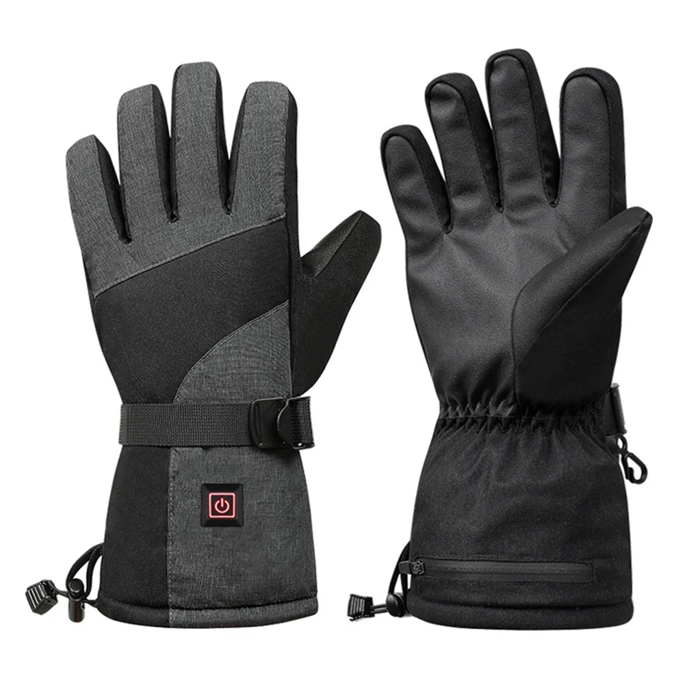 Unisex Outdoor Cycling Gloves 3 Speed Temperature Graphene Ski Gloves No... - $36.17