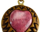 Clay And Gemstone Pendant - $20.69