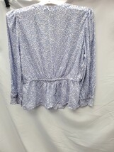 Lucky Brand Womens Medium Floral Tie Waist Peplum Top image 3
