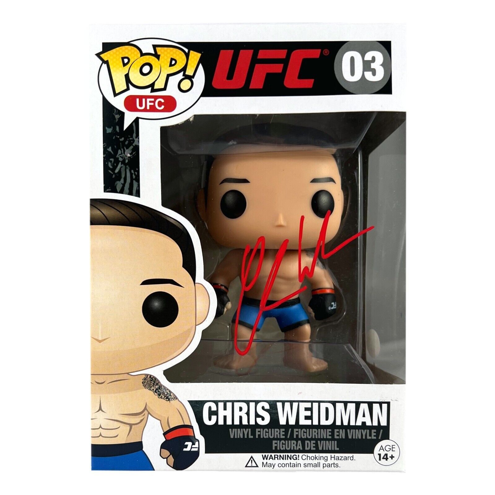 Primary image for Chris Weidman Signed Funko Pop #03 COA JSA UFC Autographed