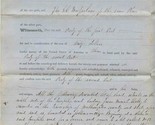 Indenture 1856 Sealed Property Deed Deserted Land in Mount Holly New Jersey - £93.68 GBP