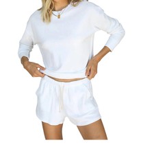 Perfectwhitetee lou french terry pocket shorts in White - size L - £37.79 GBP