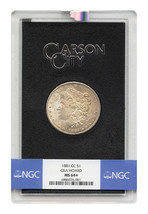 1881-CC $1 NGC/GSA MS64+ (With Box And Coa) - £779.10 GBP