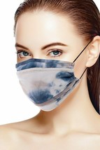 New Navy Adult Tie Dye Trifold Reusable Face Mask - £11.29 GBP