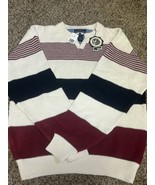 Woods and Gray Sweater - Men&#39;s XL - Red White Blue Stripe - Grandpa - Th... - $39.55